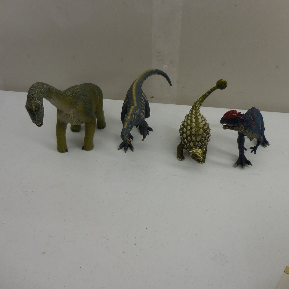Schleich Dinosaur Figure Lot Brachiosaurus Ankylosaurus Baryonyx Cryolophosaurus